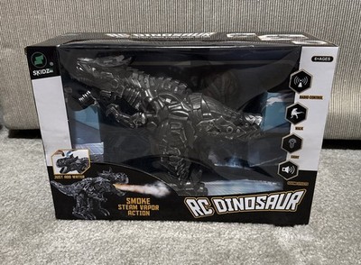 Skidz RC Childrens Dinosaur Toys for Kids, RC Walking Dinosaur , Smoke Action