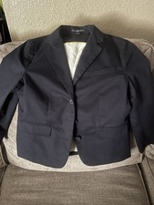 Women Navy Blue Gap Cotton Blazer Size 6