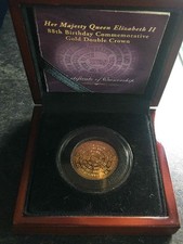 HRH Queen Elizabeth 11 88th Birthday 9ct Solid Gold Proof Double Crown 4g Coin 3026.37 per troy oz