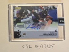 lamar jackson 2019 panini instant auto 1 of 1