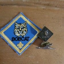 Vintage 1989 Bobcat Cub Scout Badge and  Pins