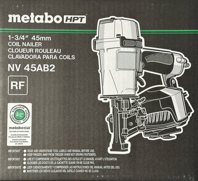 Metabo HPT Roofing Nailer, Pro-preferred Pneumatic Power Nailer NV 45AB2