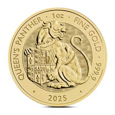 2025 1 oz British Tudor Beasts: Panther Gold Coin (BU) 5464.63 per troy oz