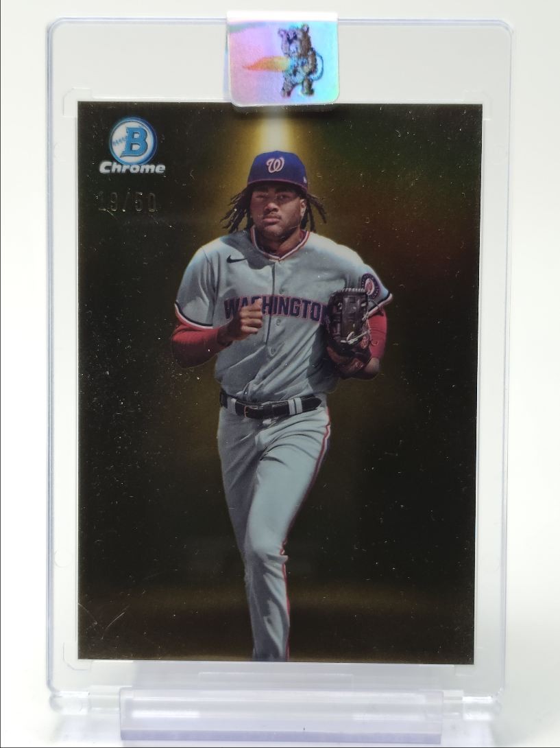 JAMES WOOD 2024 BOWMAN CHROME SPOTLIGHTS GOLD SP NATIONALS /50 Q3972