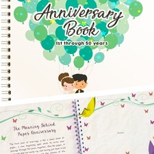 Wedding Book  A Hardcover Journal To Document Wedding Anniversaries From The...