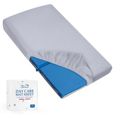 Nap Mat Cover 19" x 45" x 4" Soft Microfiber Sheet for ECR4Kids Folding Rest M