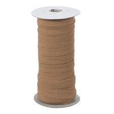 Elastic Bands 1/2 Inch x 20 Yards Stretch Flat Elastic Cord, Brown