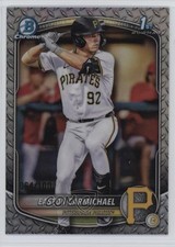2025 Bowman Draft Chrome Steel Metal Refractor 64/100 Easton Carmichael 14ns