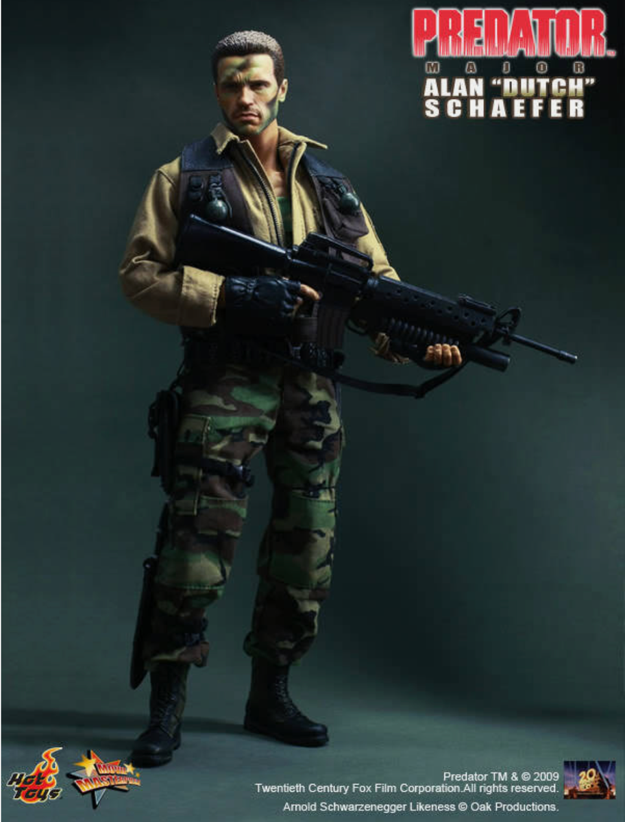 Predator Dutch フィギュア Hot Toys Predator Major Alan Dutch Schaefer 1/6 Action Figure