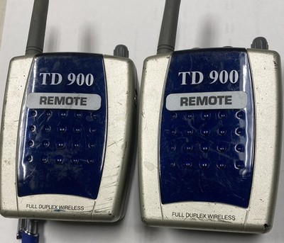 TD900 Intercome Full Duplex Wireless, 2 units.