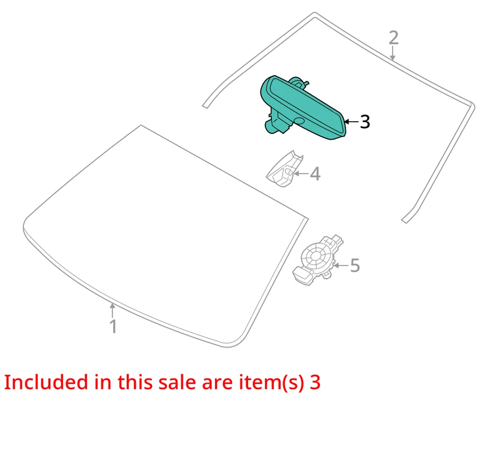 Rear View Mirror Automatic Dimming Fits 13-19 BMW 640i 809121 - Imagem 2 de 4