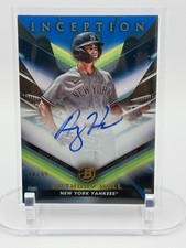 2023 Bowman Inception Anthony Hall Auto Blue Foil #44/99 NY Yankees MLB
