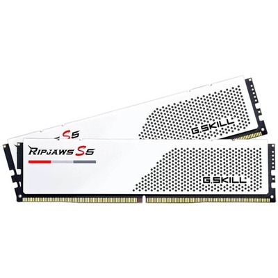 G.Skill DDR5 32GB (2x16GB) 6000 CL32 Ripjaws S5 White Intel XMP 3.0 1.35V DRAM