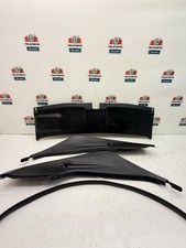 1990-1996 Nissan 300ZX Z32 TT 2+0 Hatch Trunk Lid Finisher Trim Set Black OEM