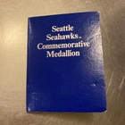 1985 vintage Seattle Seahawks .999 Silver Medallion 13.7 grams