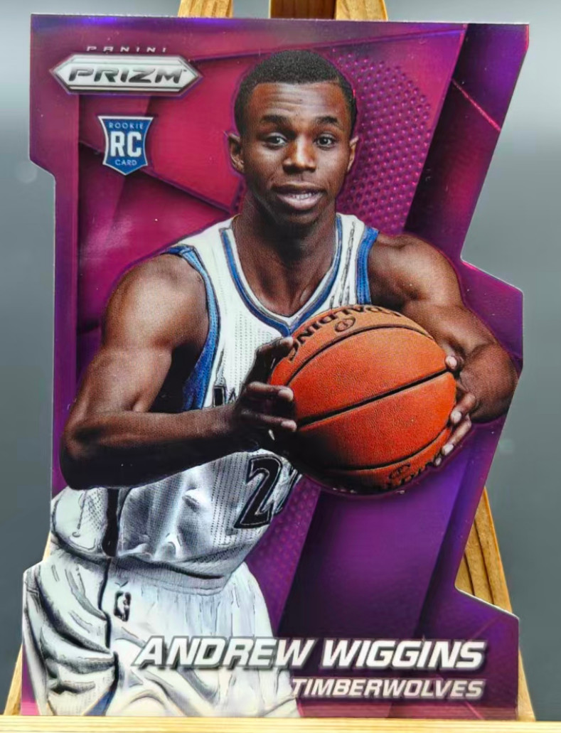 Andrew Wiggins 2014-15 Panini Prizm 126/139 Purple Die Cut RC Timberwolves #251