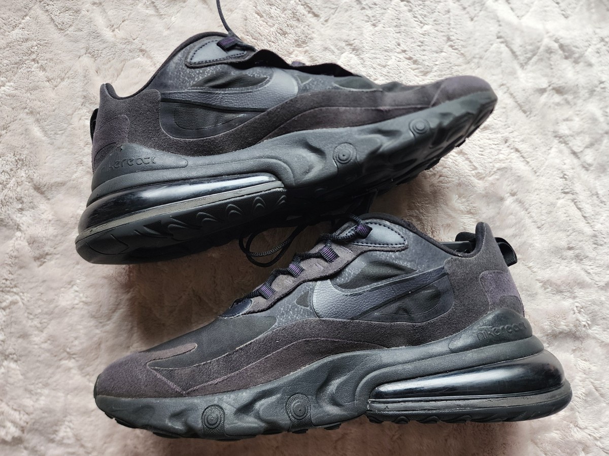Nike Air Max 270 React Monochromatic Black Mens 11 | eBay