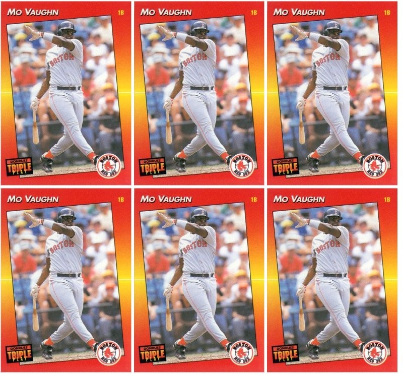 (6) 1992 Triple Play #79 Mo Vaughn Boston Red Sox Card Lot