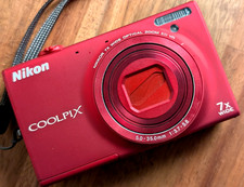 N MINT Nikon COOLPIX S6100 16.0MP Digital Camera 7x Zoom English Japan Red