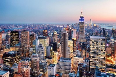 Empire State Building New York City NYC Skyline Photo Photograph Poster 24x16