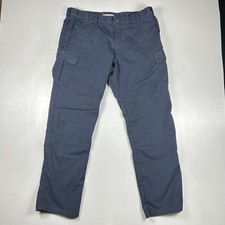 5.11 Tactical Pants Mens 38x32 Blue Cargo Workwear Tactical Pockets Ripstop