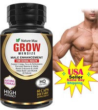 Grow - Male Enhancement Pills Stamina Performance Energy Capsules for Men 60ct