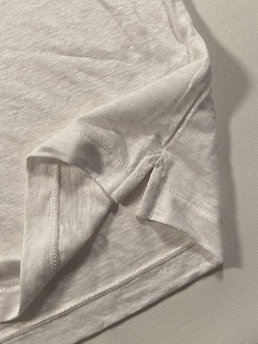 Men S Banana Republic 100% Linen Polo Shirt White Semi-Sheer Short Sleeve Pocket - Picture 4 of 9