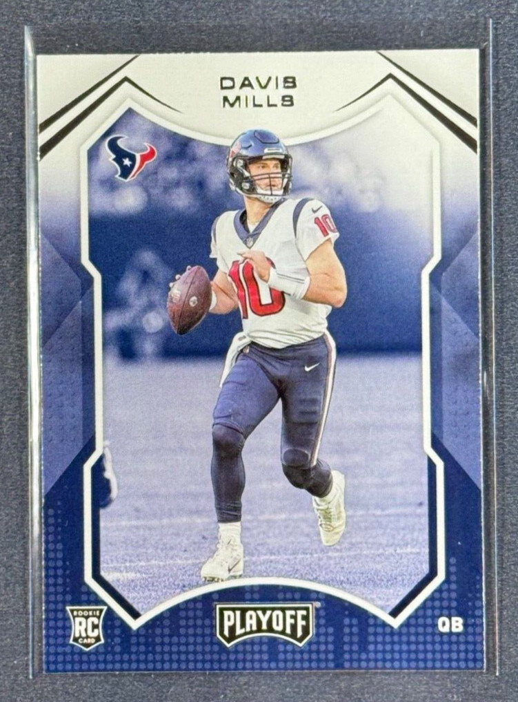 2021 Panini Playoff Davis Mills #223 Houston Texans Rookie Card RC