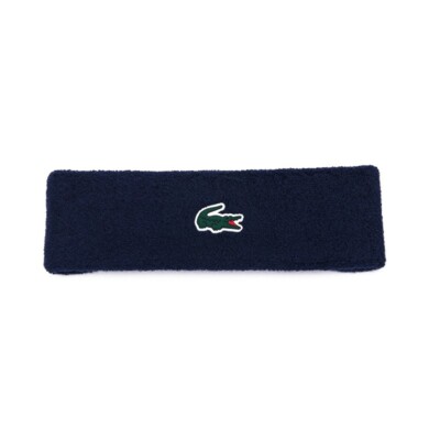 Lacoste Basic Sports Headband RL7569-55G 166 Tennis Racket Hair Band Navy NWT