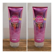 Victoria  s Secret PINK Fresh  Clean Sun Daze Body Lotion  8 fl.oz. Lot of 2 
