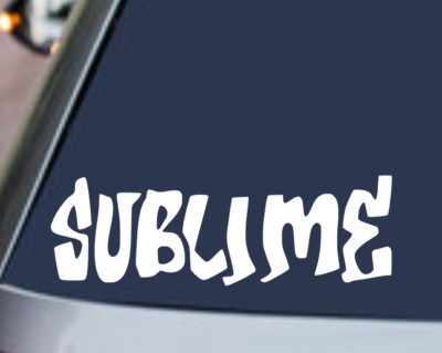 SUBLIME Vinyl Decal Sticker Car Rear Window Bumper REGGAE ROCK MUSIC ...