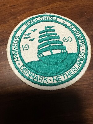 1960 Exploring Germany Denmark Netherlands Sweden Patch