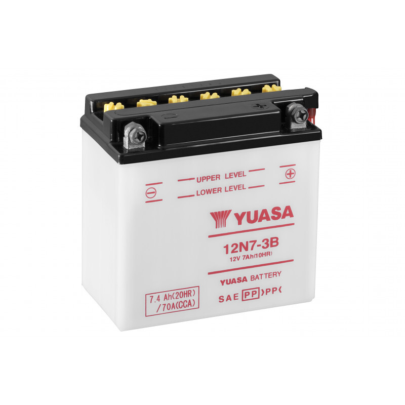 Batterie moto YUASA 12N7-3B idéale pour trajets urbains et balades en scooter