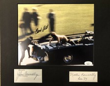 Governor John & Nellie Connally, Clint Hill SIGNED Kennedy JFK assassination COA