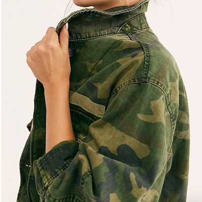 Veste Militaire Camouflage Free People Taille M - Occasion Très Bon État