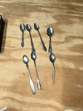 Vintage Baby Spoons Gerber Oneida Lot Of 7 Engraved Stainless