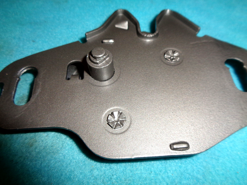 1970-74 PLYMOUTH BARRACUDA CUDA TRUNK LID LATCH WITH BOLTS V- GD REFINISHED ORIG - Picture 10 of 12