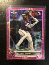 2022 MJ Melendez Topps Update Pink Wave Refractor Rookie Royals #USC38 Card PWE. rookie card picture