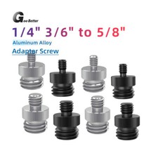 1/4" 3/6" Male to 5/8" Male Threaded Camera Tripod Screws Adapter Screw Holder
