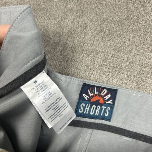 Pantalones Cortos Faherty Todo el Día Para Hombre 38 x 9 Gris Golf Rendimiento Elástico Cordón - Imagen 3 de 8
