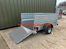 Nugent Utility U2213A 7ft1 x 4ft2 Livestock Trailer & Ramp, Mesh Sides and LEDs