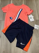 NIKE AIR TODDLER T SHIRT AND SHORTS 2 PIECE SET SIZE 4T NWT 40