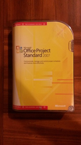 NEW Microsoft Office Project Standard 2007 ACADEMIC Full Version SEALED ...