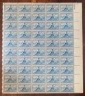 US, 1017, NATIONAL GUARD, FULL SHEET OF 50, MINT NH, 1950'S COLLECTION