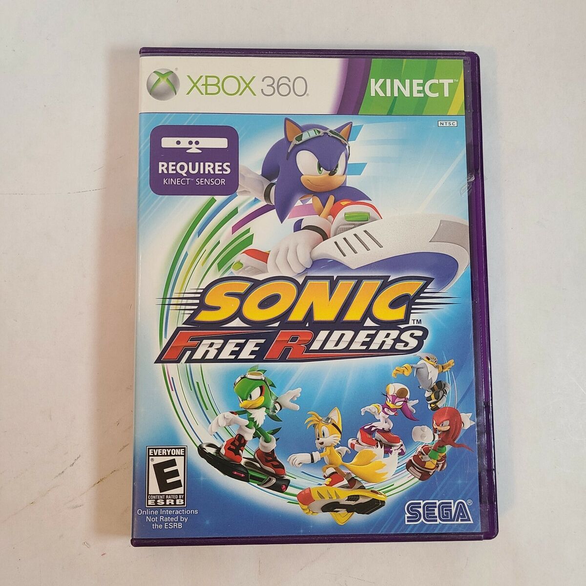 Sonic Free Riders Microsoft Xbox 360 Kinect Game - Tested / Working