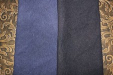 Hand Dyed Wool for Applique, Rug Hooking, Crafts - 2 Fat Quarters Black  Navy