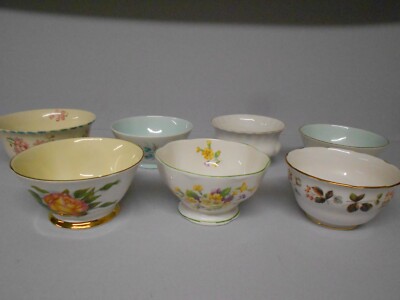 VINTAGE MISSMATCH RESTPOSTEN X7 BONE CHINA ZUCKERDOSEN INKL. ROYAL ALBERT