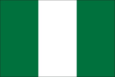 3x5 Foot (90x150 cm) Nigeria Polyester Indoor/Outdoor Flag with Two Grommets