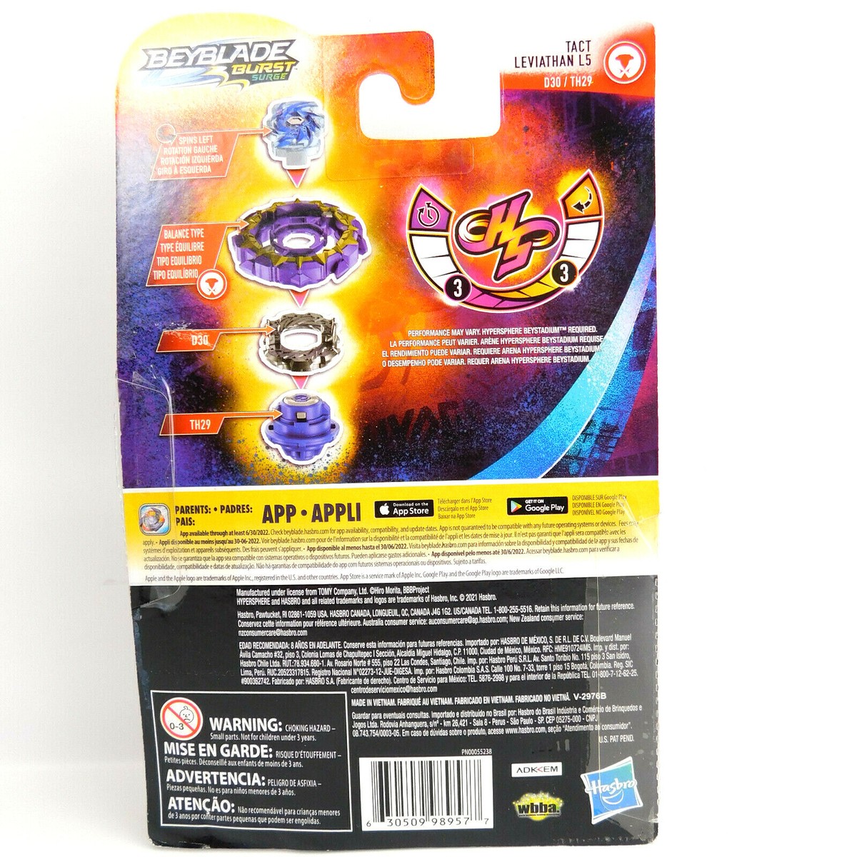 Beyblade Burst Surge Hypersphere TACT LEVIATHAN L5 SEALED - D30