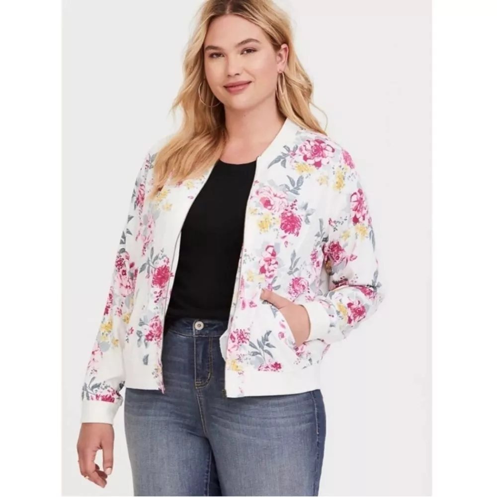 Torrid top floral jacket